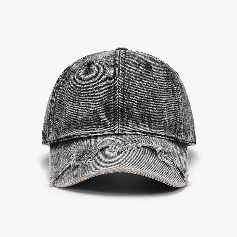 Fringe Adjustable Cotton Baseball Cap - Delanoir