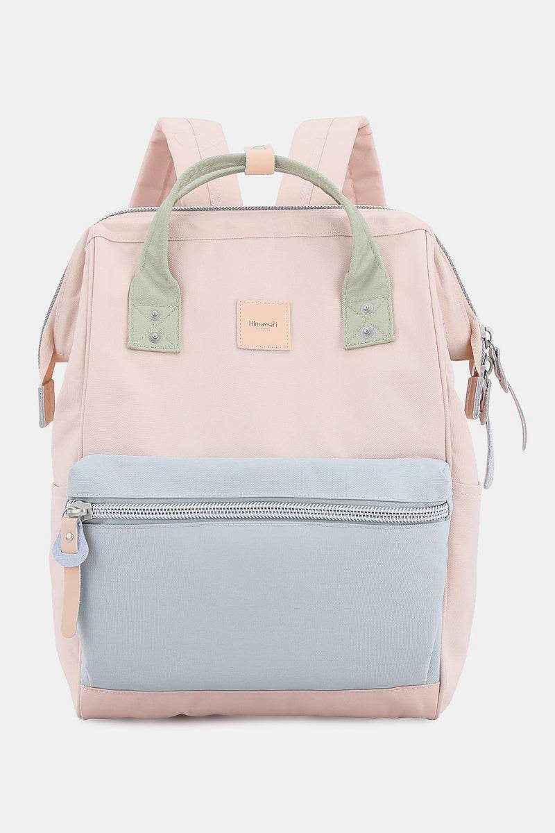Himawari Water Resistant Canvas Backpack Bag with Side Pockets - Delanoir