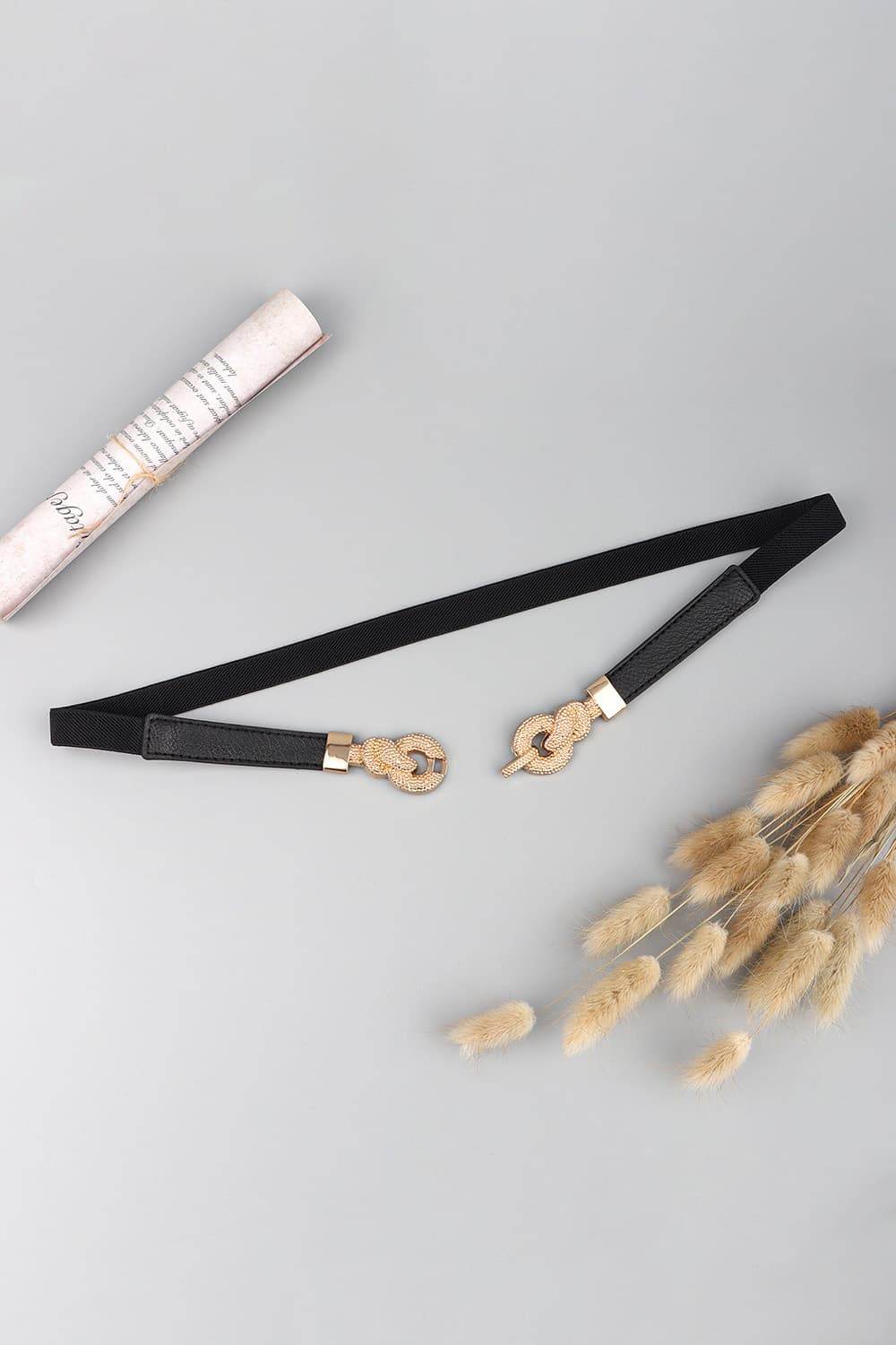 Zinc Alloy Buckle PU Leather Belt - Delanoir