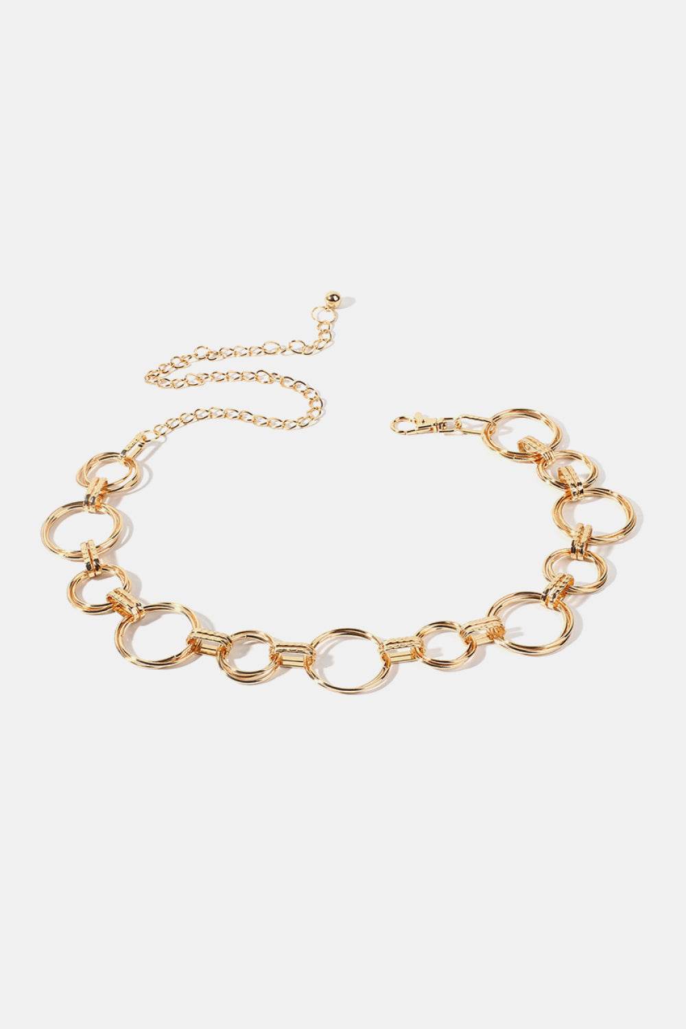 Alloy Chain Circle Shape Belt - Delanoir