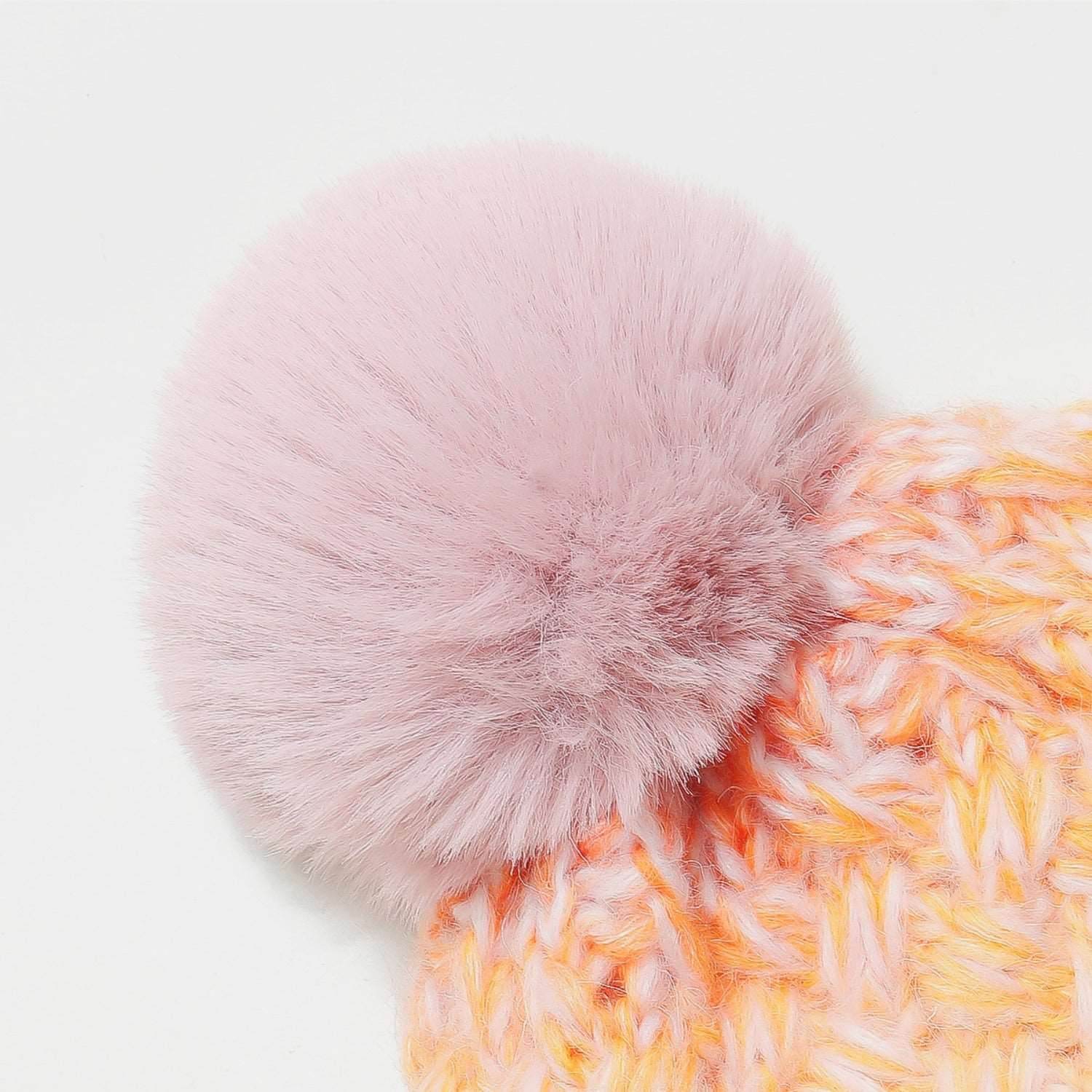 Gradient Knit Hat with Pompom - Delanoir