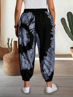 Tie-Dye Elastic Waist Pants - Delanoir