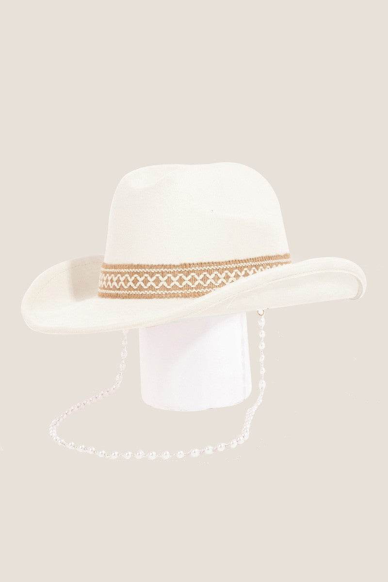 Fame Ornate Band Cowboy Hat - Delanoir