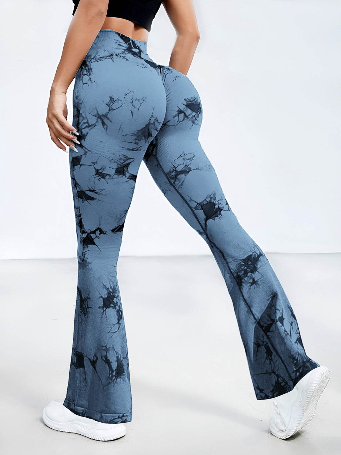 Tie-Dye High Waist Active Leggings - Delanoir