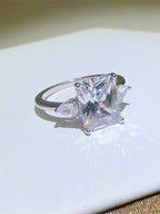 3 Carat Moissanite 925 Sterling Silver Square Shape Ring - Delanoir