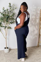 Double Take Full Size Wide Strap Overall with Pockets - Delanoir