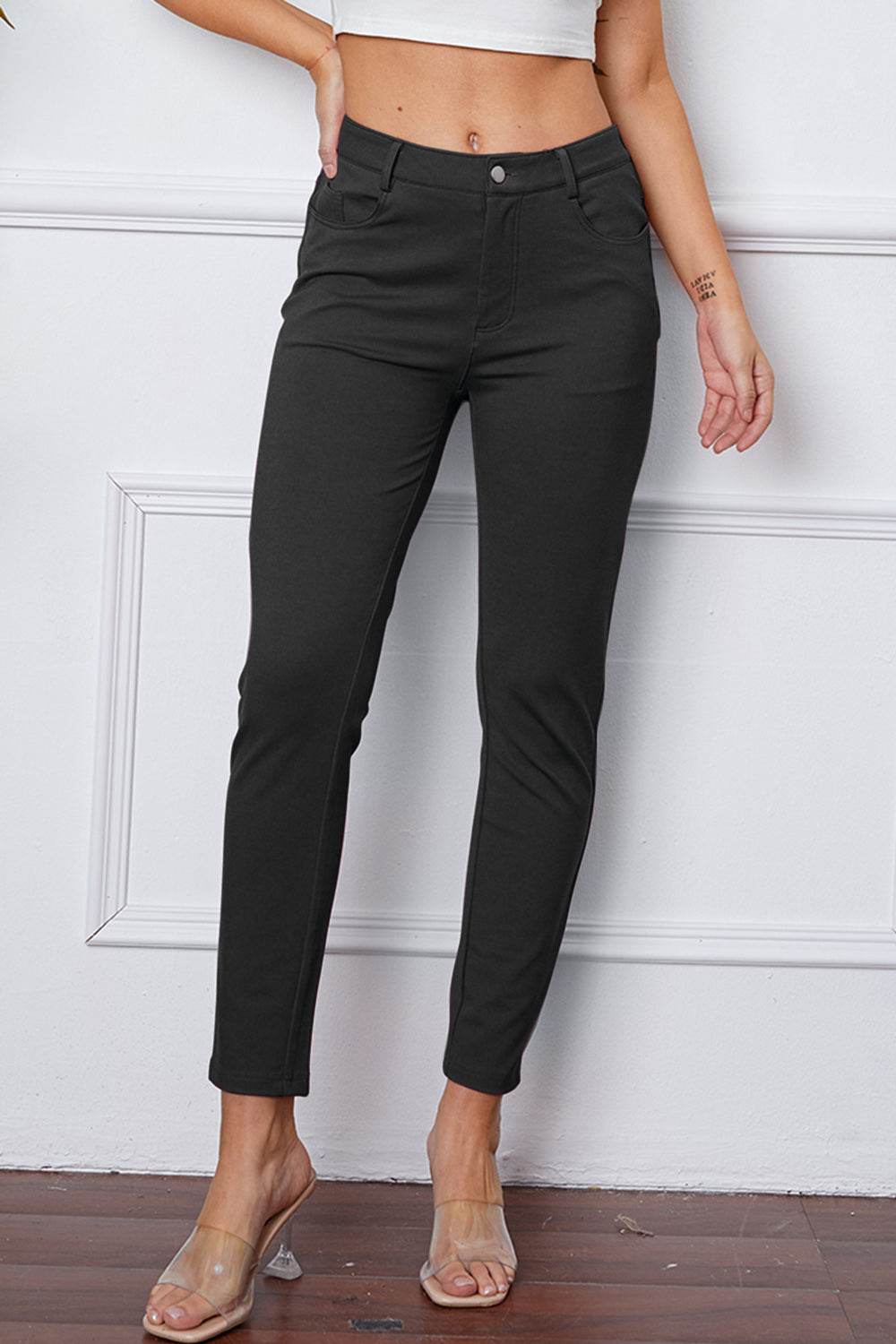 StretchyStitch Pants by Basic Bae - Delanoir