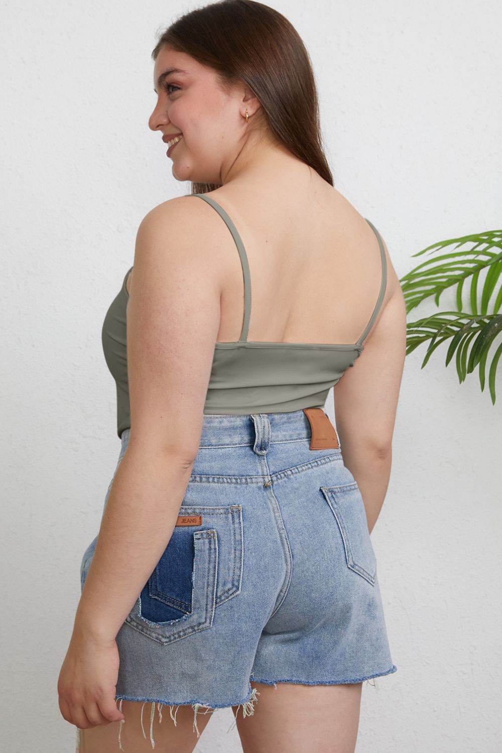 Basic Bae Full Size Round Neck Slim Cami - Delanoir