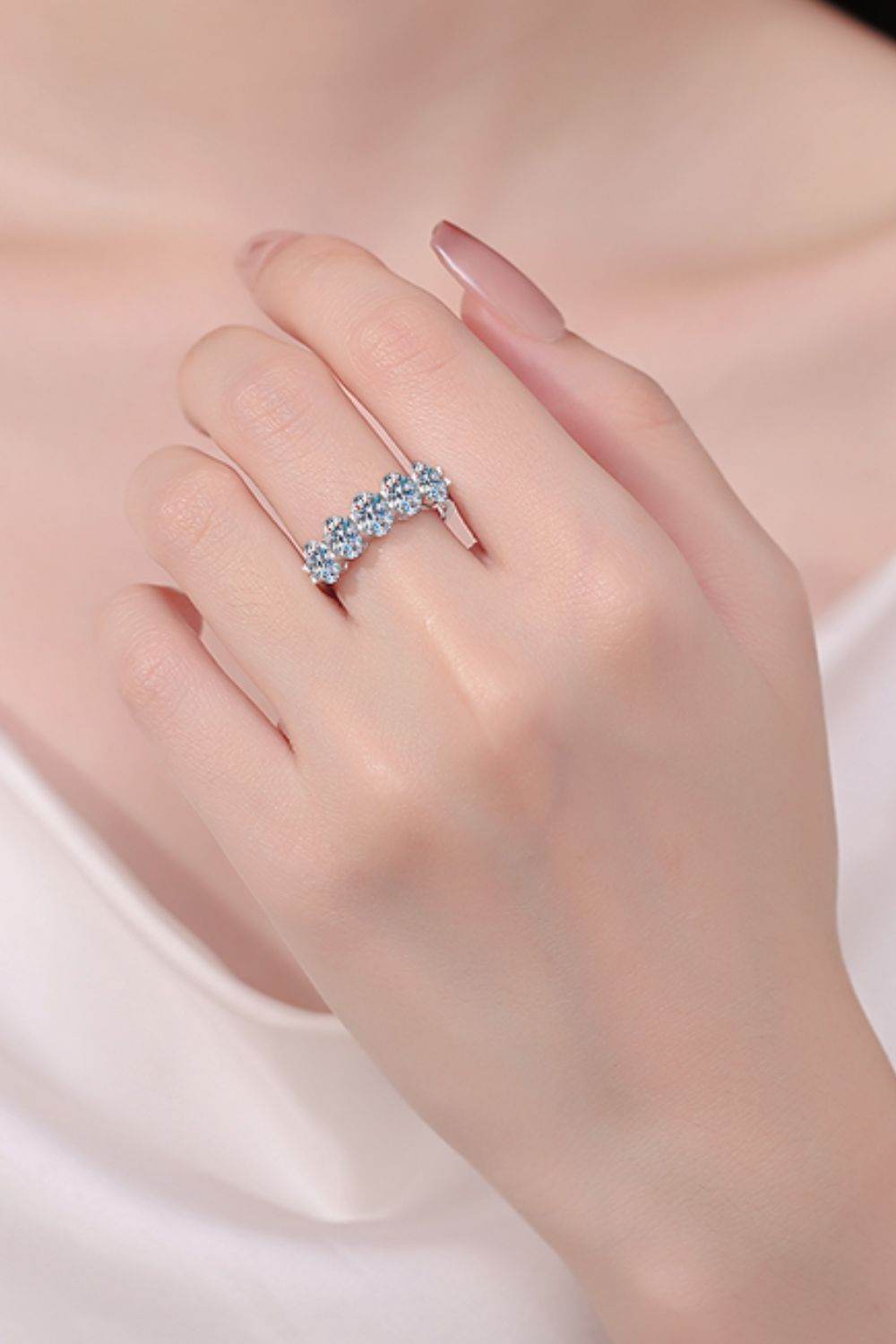 2.5 Carat Moissanite 925 Sterling Silver Ring - Delanoir