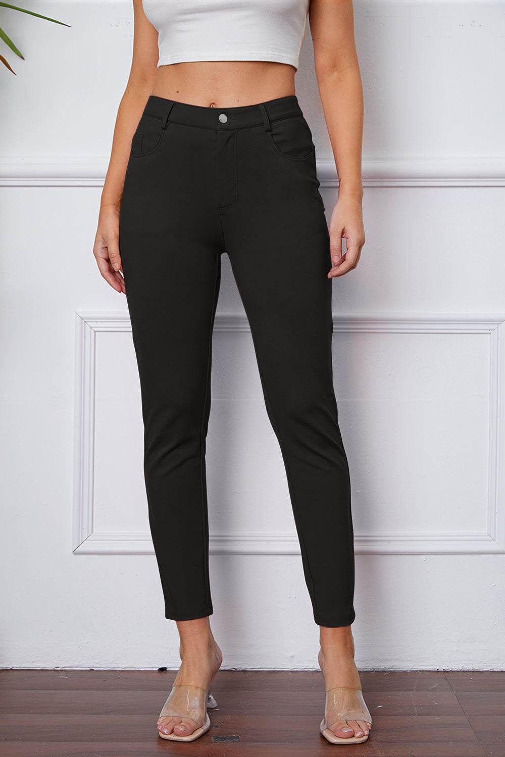 StretchyStitch Pants by Basic Bae - Delanoir