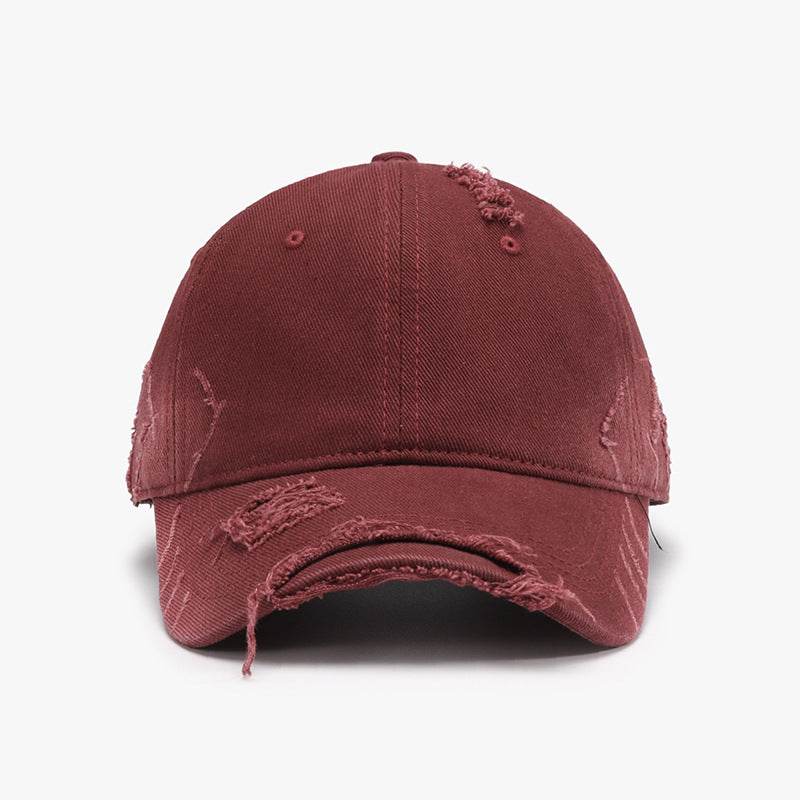 Distressed Adjustable Cotton Hat - Delanoir