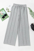 Drawstring Wide Leg Active Pants - Delanoir