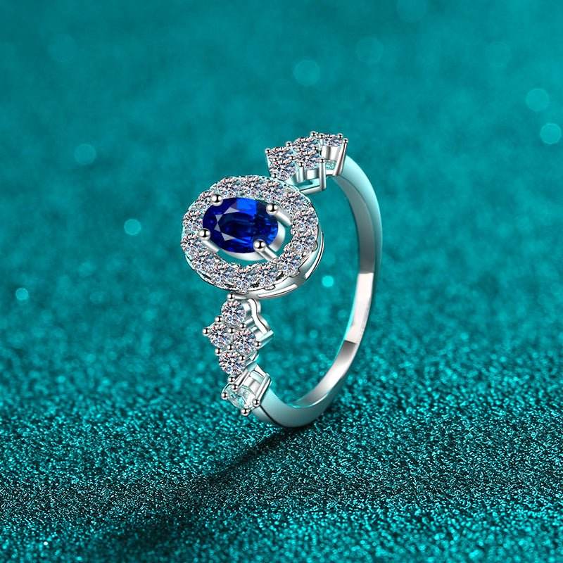 925 Sterling Silver Moissanite Ring - Delanoir