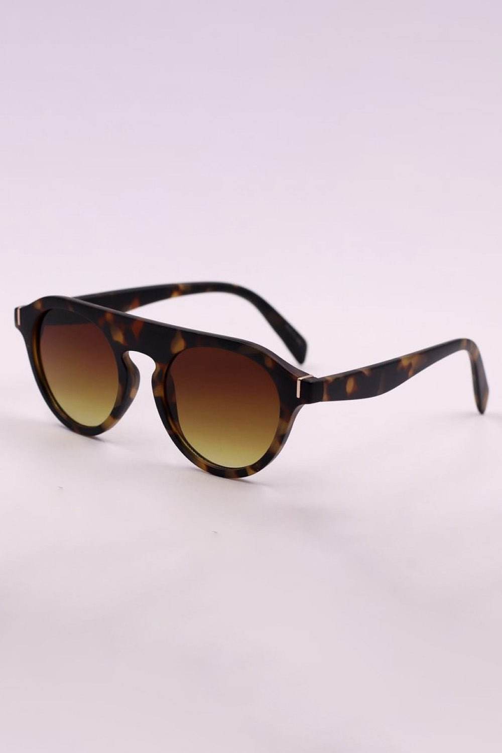 3-Piece Round Polycarbonate Full Rim Sunglasses - Delanoir