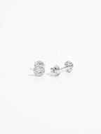 925 Sterling Silver Zircon Star Stud Earrings - Delanoir