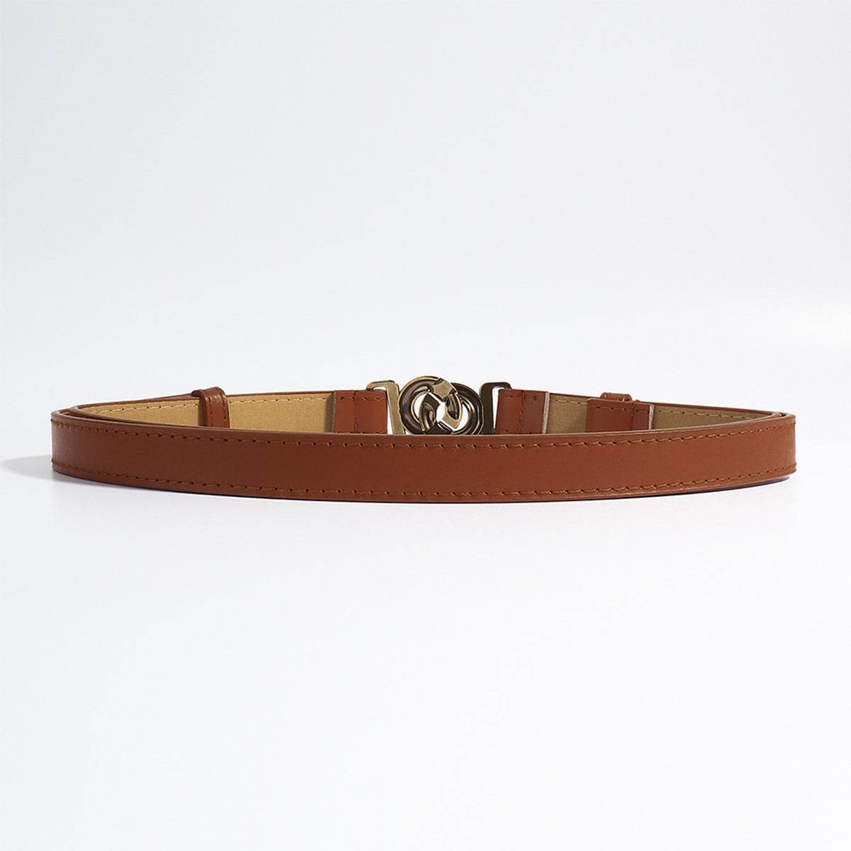 Alloy Buckle PU Belt - Delanoir