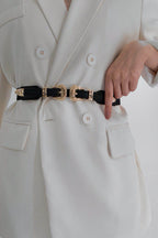 Double Buckle Elastic Belt - Delanoir