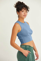 HYFVE Ribbed Knit Cropped Tank - Delanoir