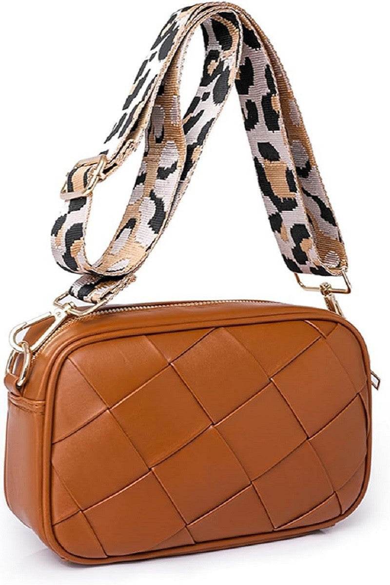 Zenana Cassette Woven Crossbody Bag - Delanoir