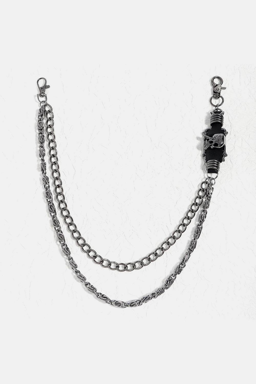Double Layer Alloy Chain Belt - Delanoir