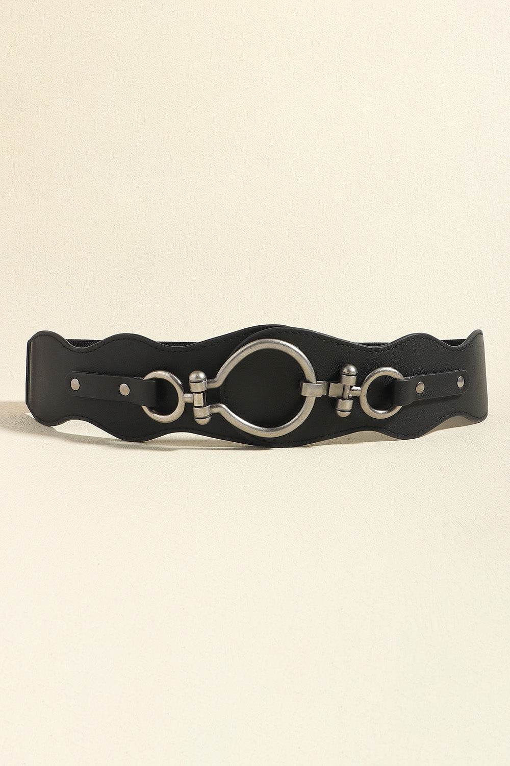 PU Leather Zinc Alloy Buckle Belt - Delanoir