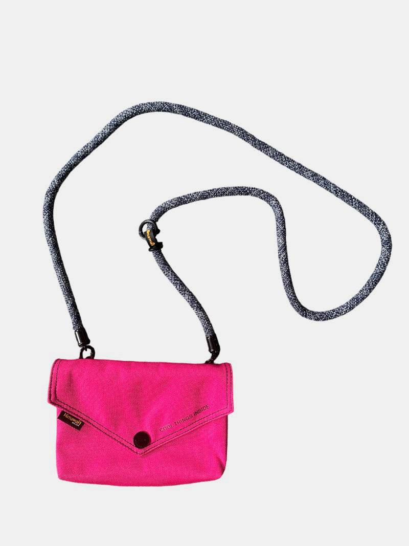 Himawari Solid Color Envelope Shape Crossbody Bag with Removable Strap - Delanoir