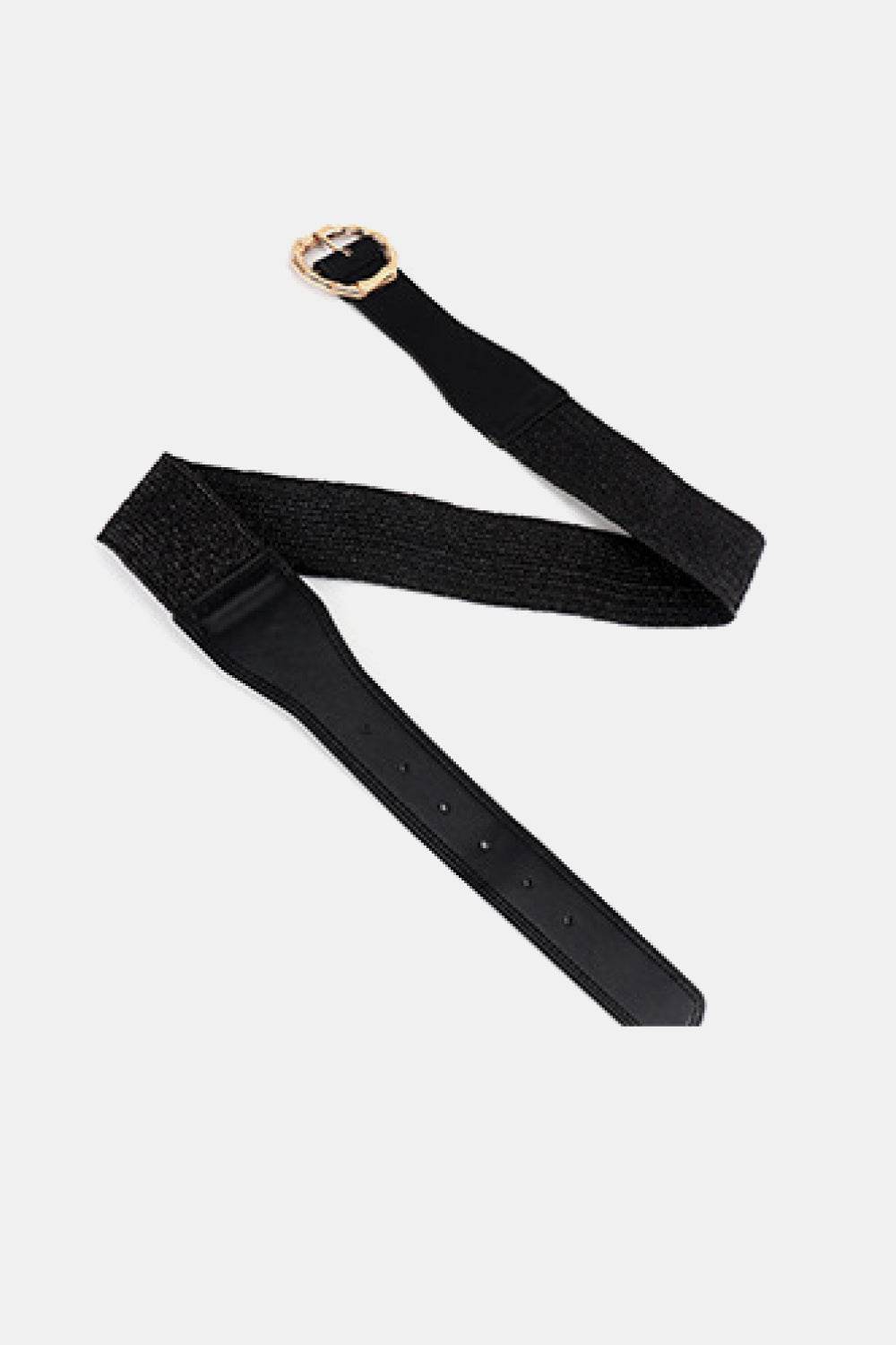 Alloy Buckle Braided Belt - Delanoir