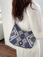 Geometric Adjustable Strap Crossbody Bag - Delanoir