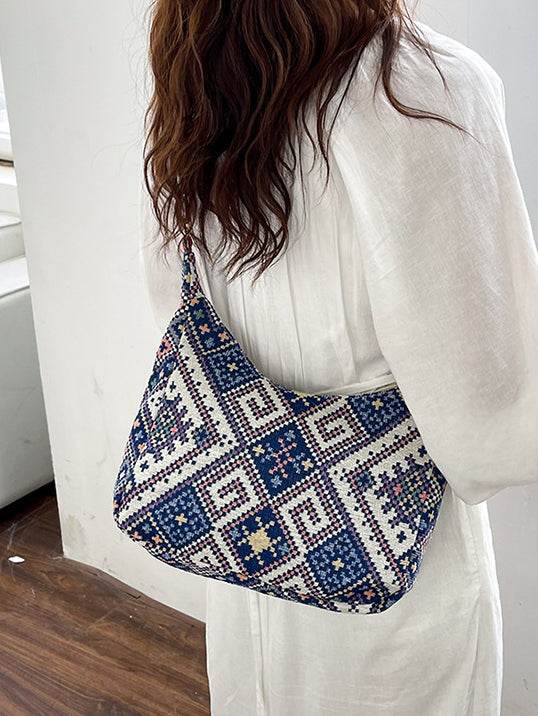 Geometric Adjustable Strap Crossbody Bag - Delanoir