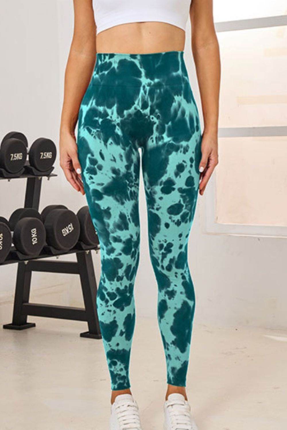 Tie-Dye High Waist Active Leggings - Delanoir