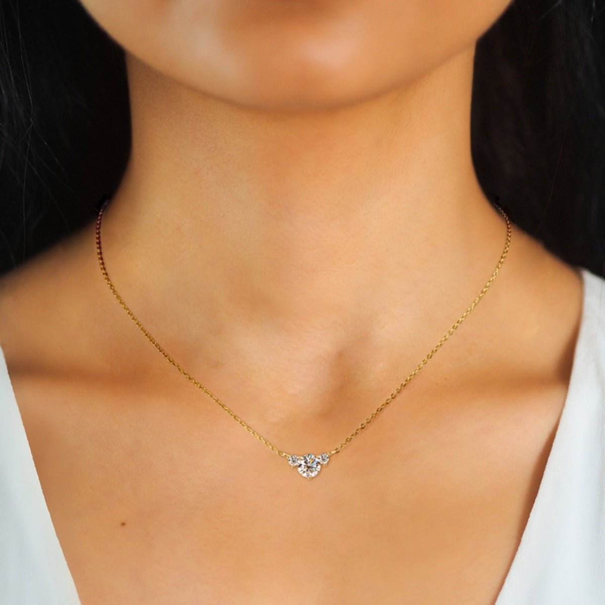 1.2 Carat Moissanite 925 Sterling Silver Necklace - Delanoir