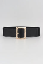 Rectangle Buckle Elastic Wide Belt - Delanoir
