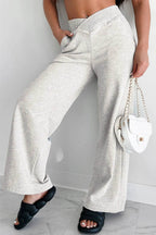 Elastic Waist Active Pants with Pockets - Delanoir