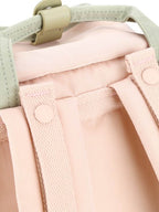 Himawari Contrast Waterproof Canvas Backpack Bag with Round Label - Delanoir