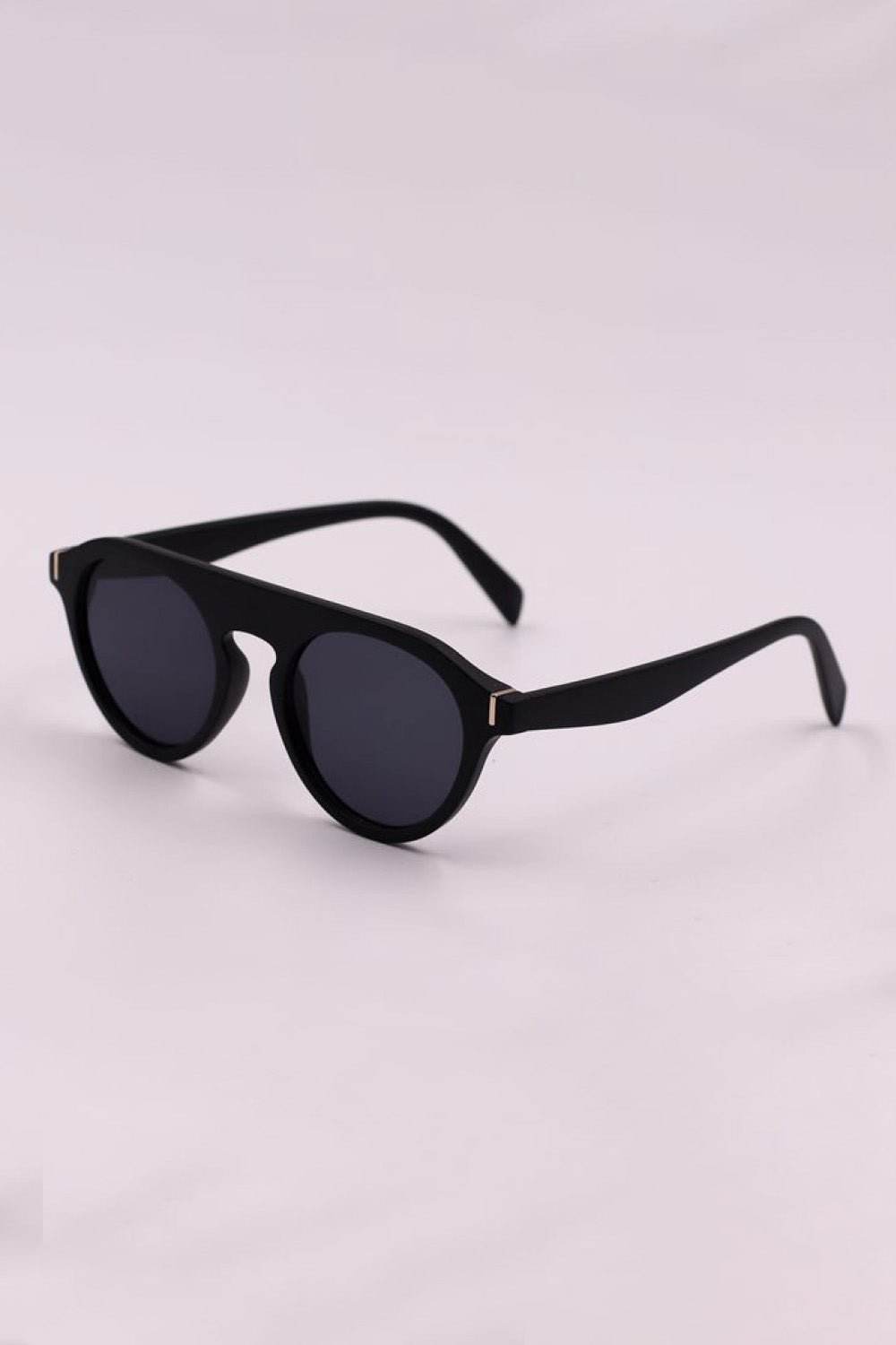 3-Piece Round Polycarbonate Full Rim Sunglasses - Delanoir