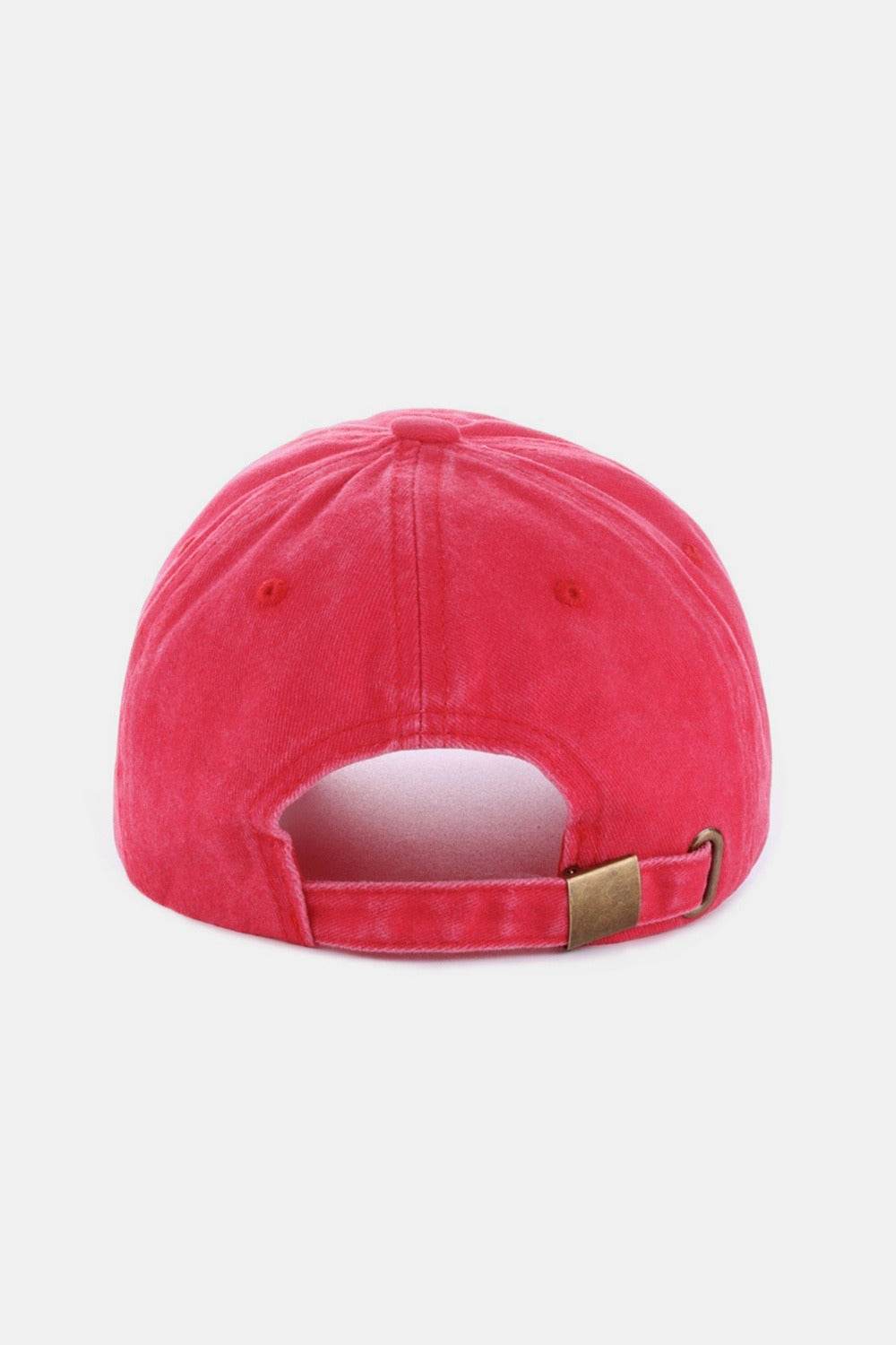 Zenana Washed Embroidered City Baseball Cap - Delanoir