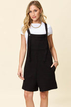 Double Take Full Size Texture Square Neck Romper - Delanoir
