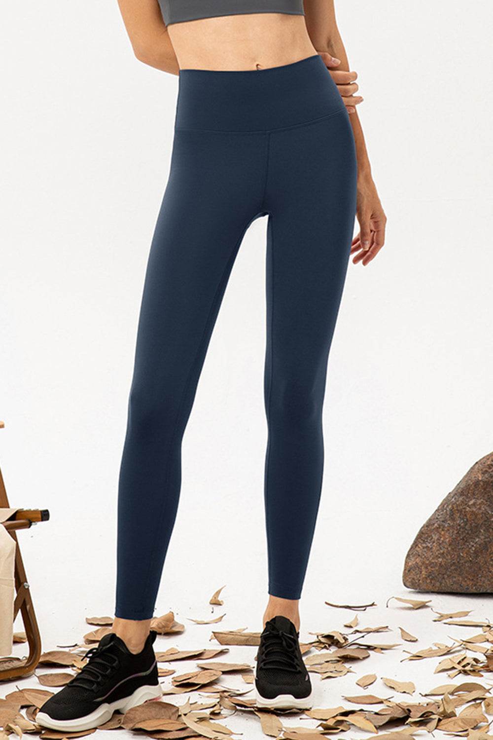 High Waist Skinny Active Pants - Delanoir