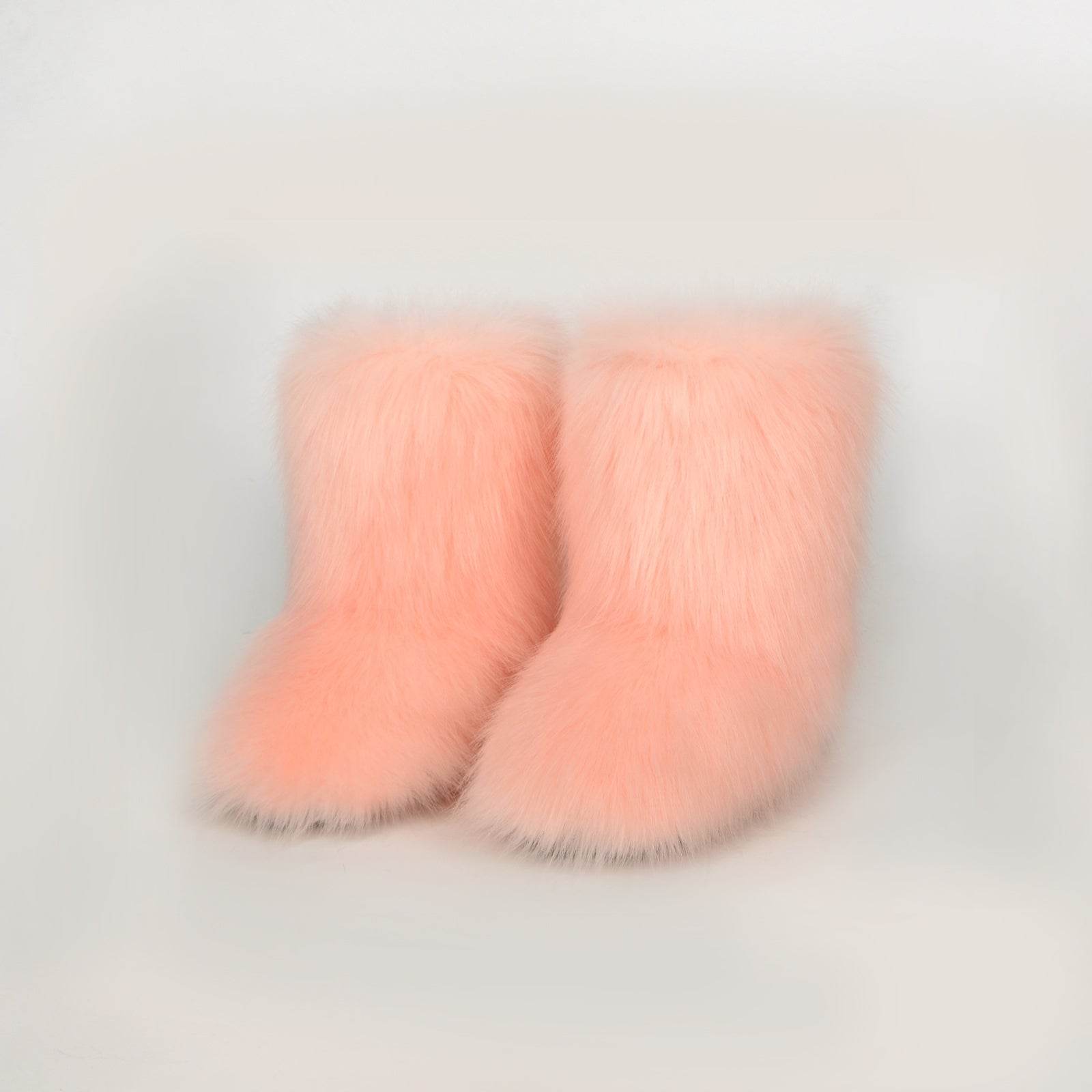 Thermal Fuzzy Platform Boots - Delanoir