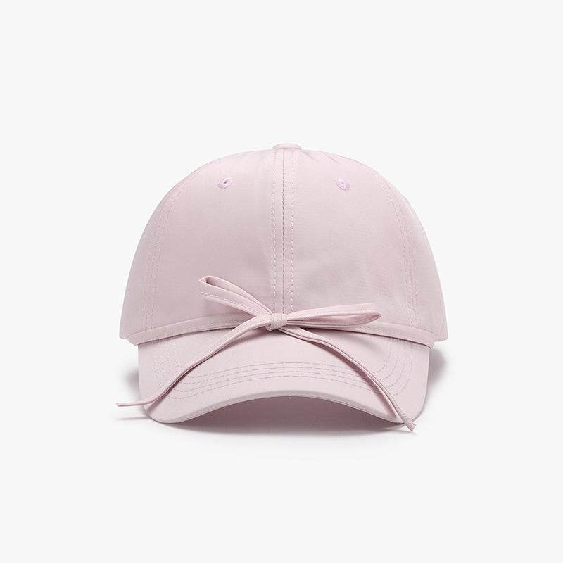 Tied Bow Cotton Baseball Cap - Delanoir