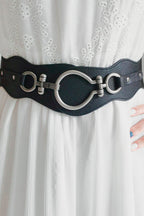 PU Leather Zinc Alloy Buckle Belt - Delanoir