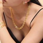 18K Gold-Plated Stainless Steel Chain Necklace - Delanoir
