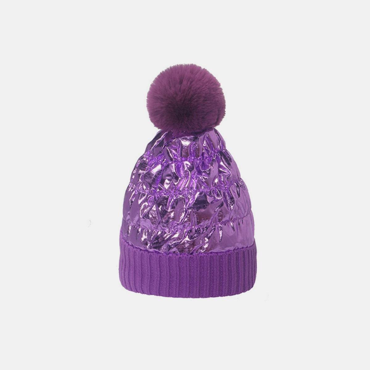 Thermal Knit Hat with Pompom - Delanoir