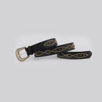 PU Leather Rhinestone Belt - Delanoir