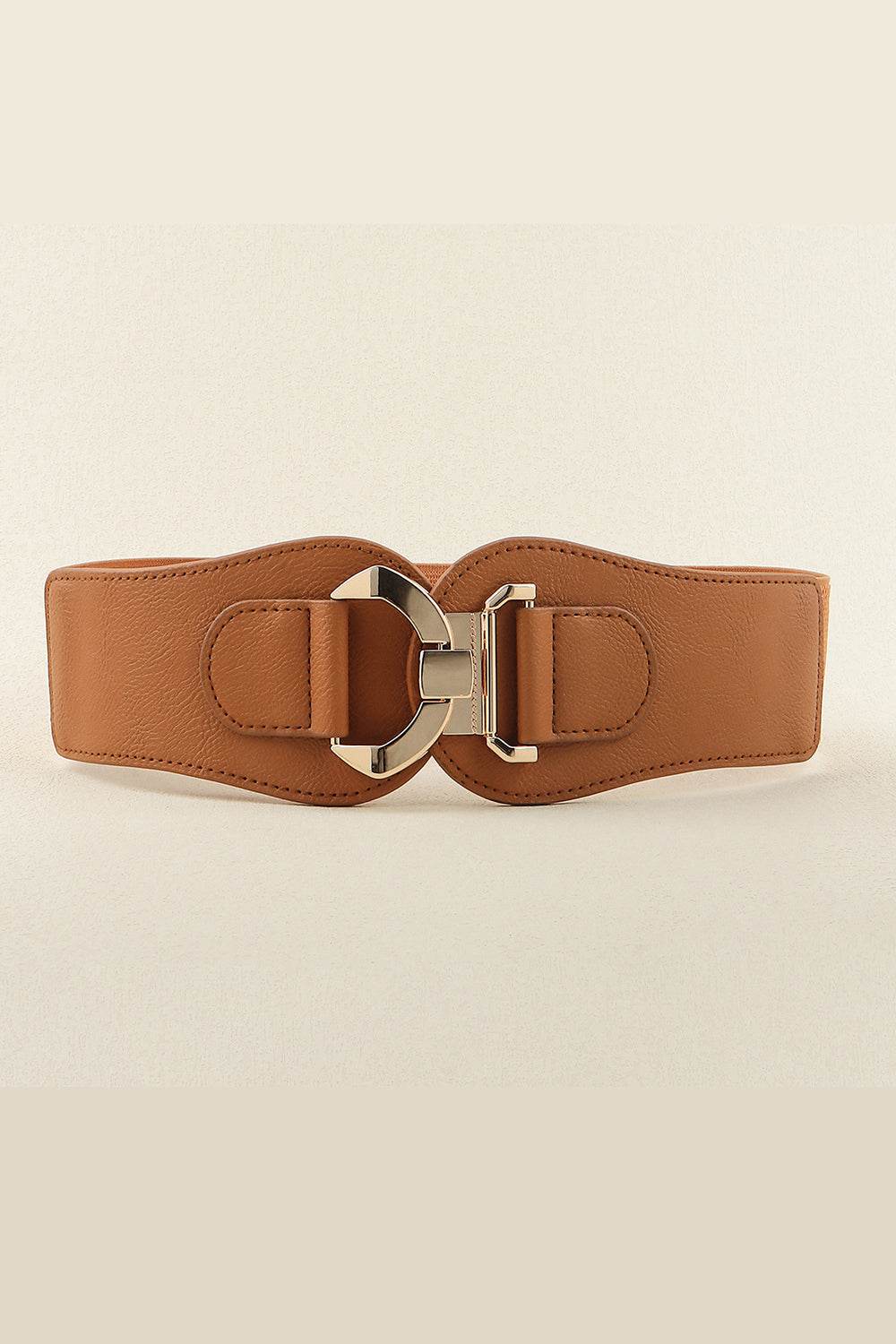 Alloy Buckle Elastic Belt - Delanoir