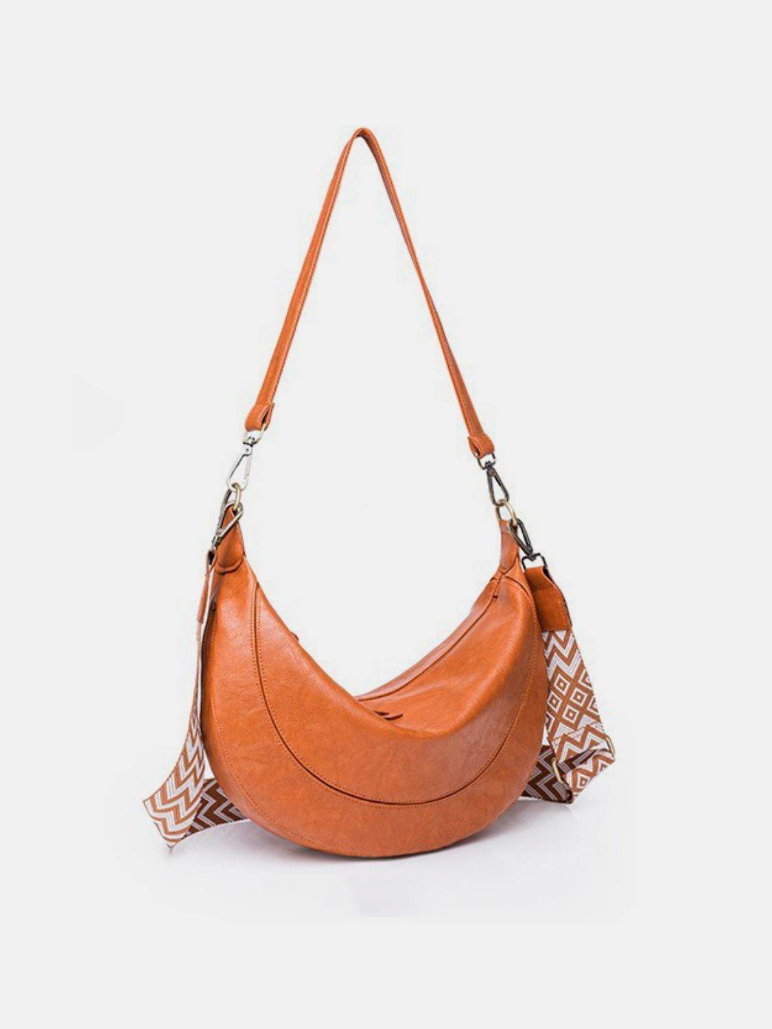 PU Leather Removable Strap Crossbody Bag - Delanoir