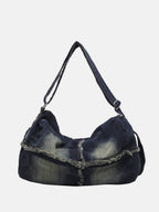 Raw Hem Gradient Crossbody Bag - Delanoir