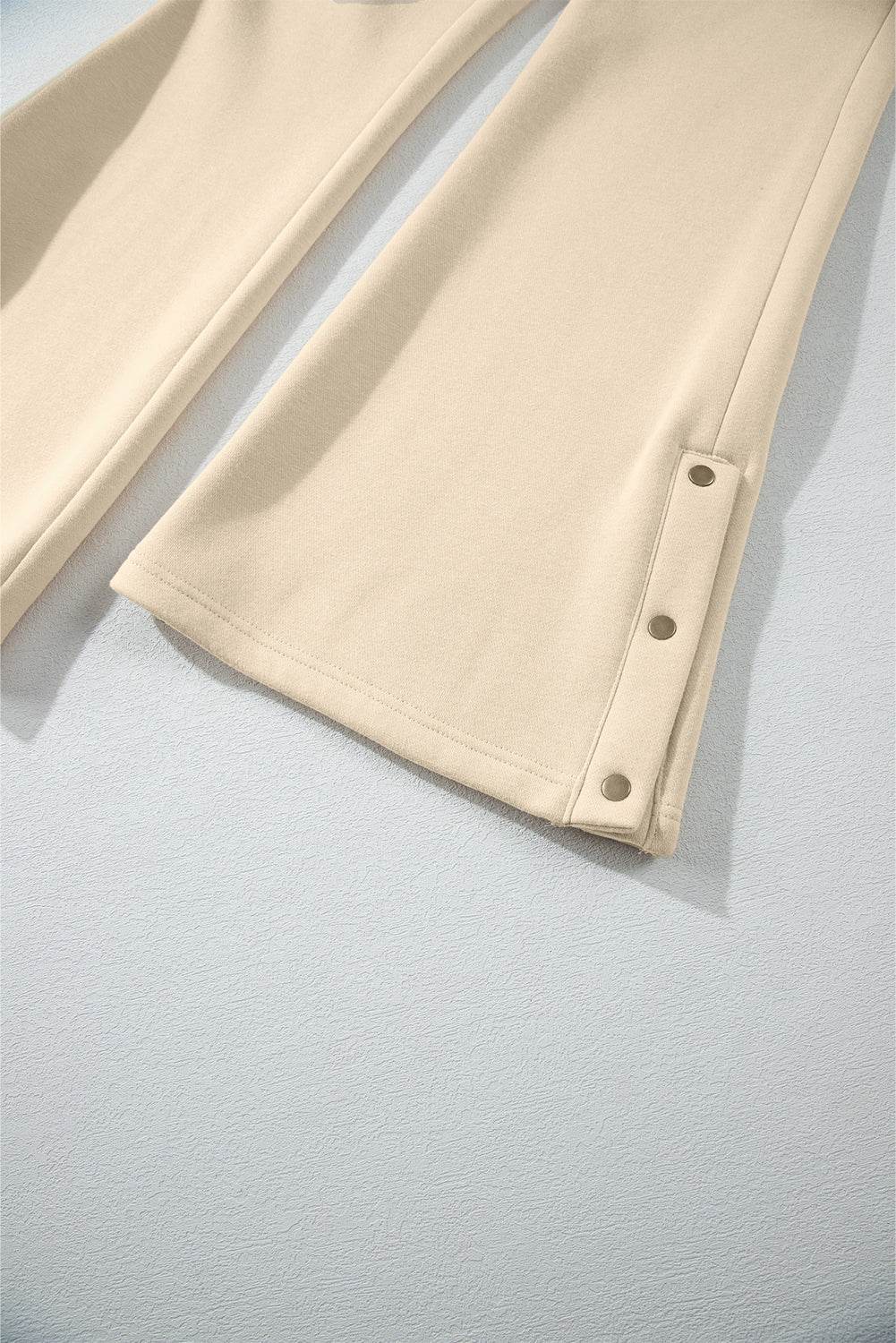 Half Snap Long Sleeve Hooded Top and Pants Set - Delanoir