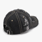 Distressed Adjustable Cotton Baseball Cap - Delanoir