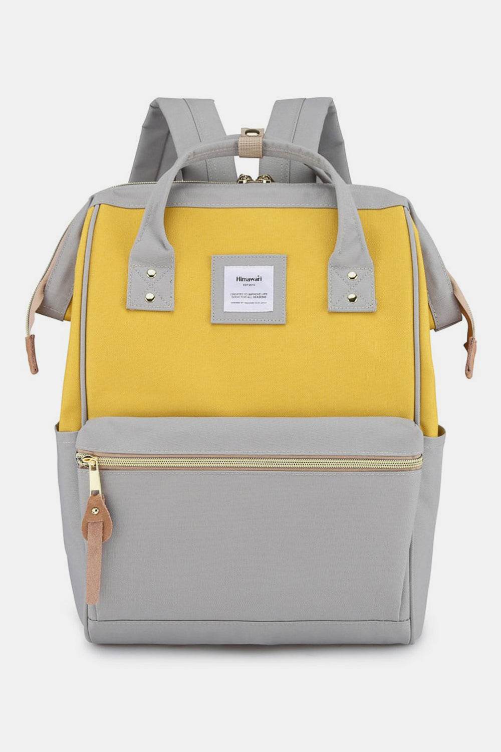 Himawari Waterproof Canvas Backpack Bag with Side Pockets - Delanoir